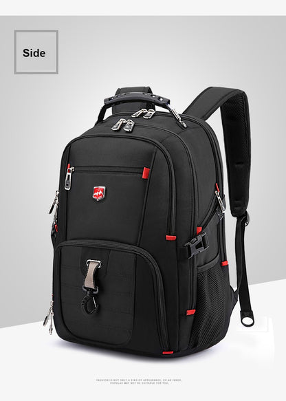 Waterproof 20 Inch Laptop Backpacks USB Charging School Bag Anti-theft Men Backpack Travel Backpack Male Mochila High Capacity