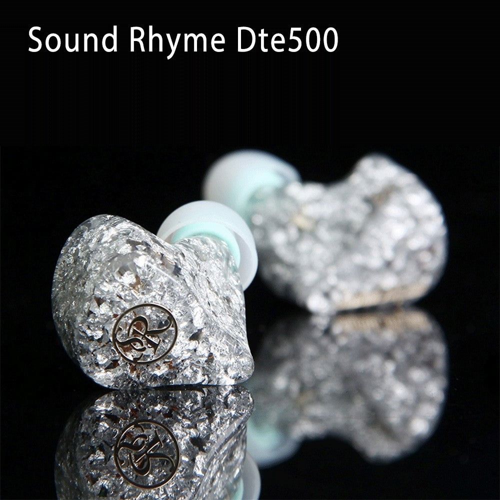 Sound Rhyme DTE500 Fone de Ouvido HiFi 2Est+ Knowles 2Ba + 1Dd Tribrid 5 Drivers Monitores Audiófilos Fone de Ouvido Intra-auricular