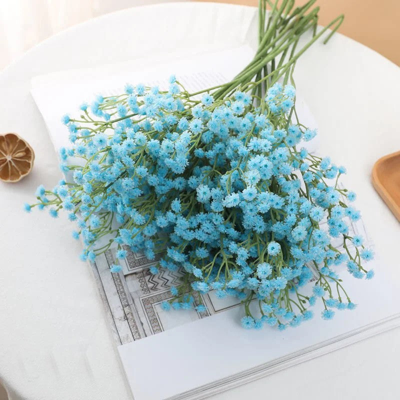 90Heads Artificial Flowers Bouquet 61cm Plastic Gypsophila Fake Flower for Home Decor Wedding Party Decorations Vase Accessories
