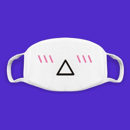 Super Cute Expression Smile Breathable Mouth Face Mask For Korean Black Kpop Unisex Kawaii Face Mouth Muffle Mask Cotton Anime