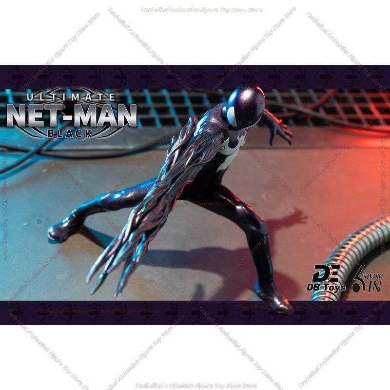 6in Studio 1/12 Ultimate Netman Red Ultimate Black Symbiote Action Figure Anime Toy em Estoque Original