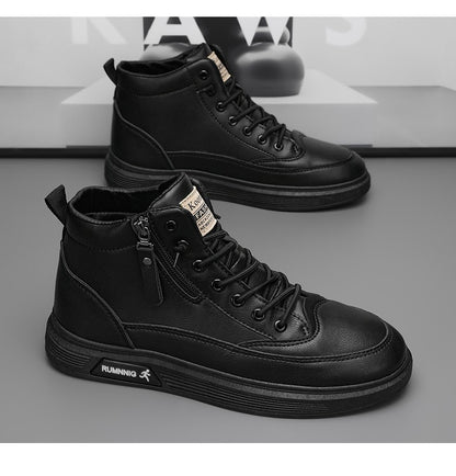 Versatile and trendy high-top shoes, white sneakers, outdoor light and casual shoes, student sports shoes, men's running shoes