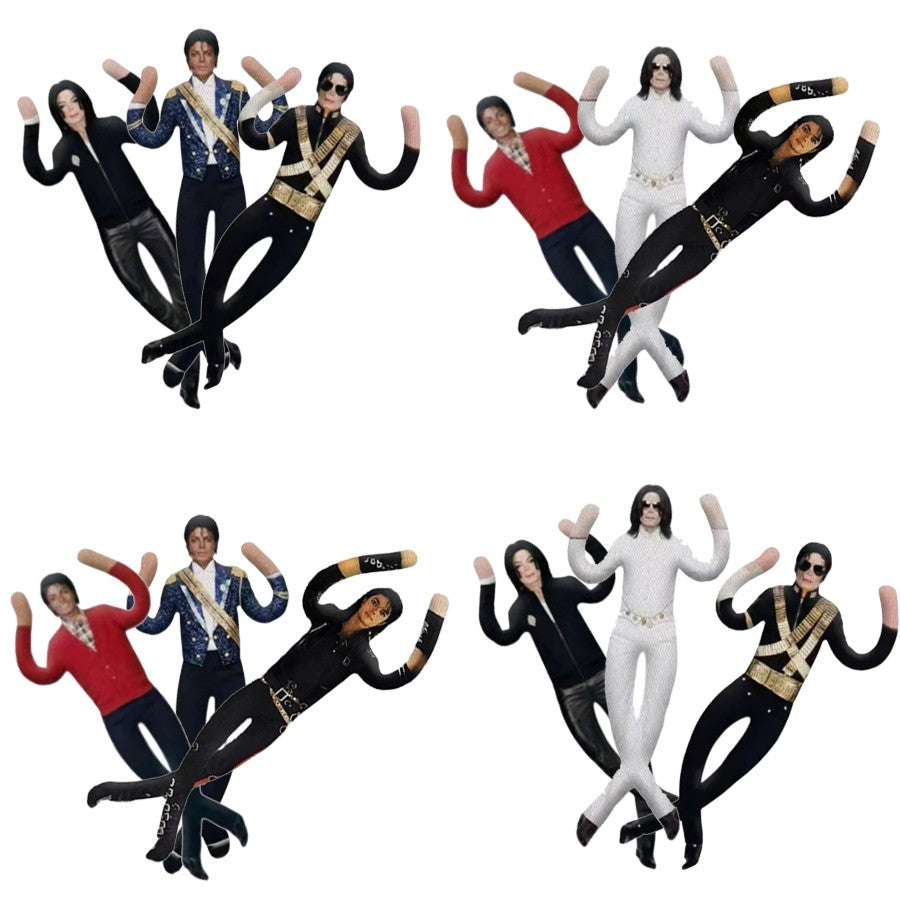 1/6pcs Michael Jackson Dolls Dried rat Plush Doll With Wire Frame Poseable Figure Movable Joints Abstract Toys Gifts Home Decor