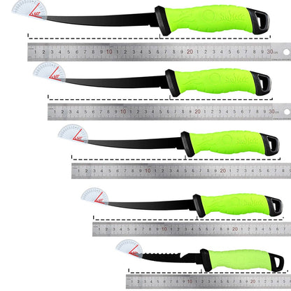 Faca de Pesca para Filetar Desossar Peixe 5 6 7 8 9 Polegadas Faca de Sashimi de Cozinha Antiaderente para Raspar Peixes Faca para Filetar Bainha