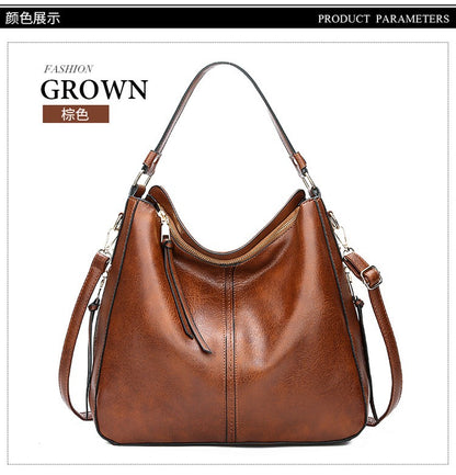 New women's handbag, single shoulder crossbody bag, PU women's tote bag, large capacity women's bag