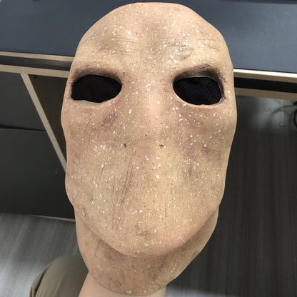 Slenderman Mask Cospaly Creepy Horror Faceless Man Alien Skull Latex Helmet Halloween Carnival Party Costume Props