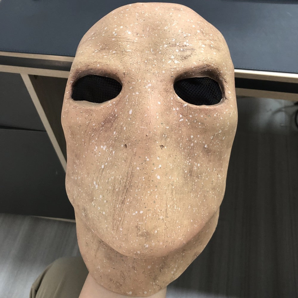 Slenderman Mask Cospaly Creepy Horror Faceless Man Alien Skull Latex Helmet Halloween Carnival Party Costume Props