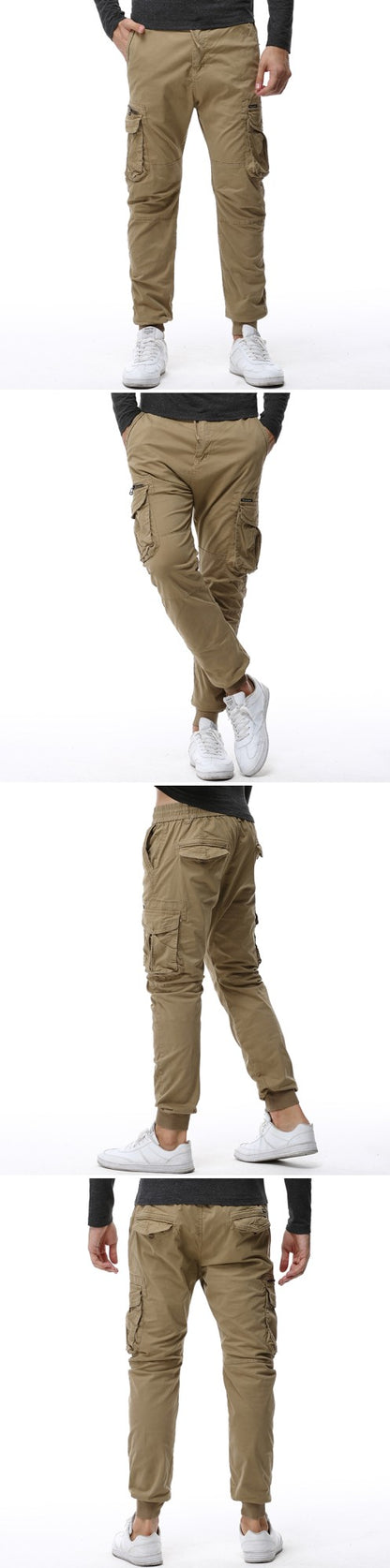 Calça Cargo Tática Masculina Primavera 2025 Calça Jogger Masculina Exército Militar Casual Calça Masculina Hip Hop com Fita Algodão Calça Masculina Exército Calças 38