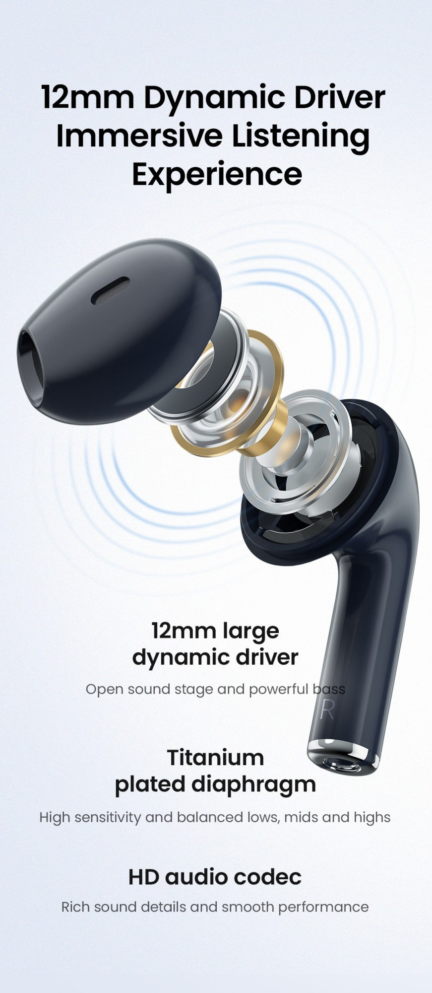 Fones de ouvido HAYLOU X1 2023 True Wireless, estojo metálico, Bluetooth 5.4, bateria de 24 horas, fones de ouvido semi-intra-auriculares