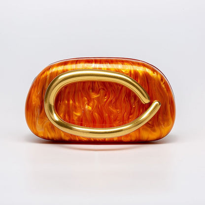 Box Bag Metal Details Crossbody Pu Leather Clutch Shoulder Luxury Brand Handbags Women's Handbag Ladies Female Evening Purse Red