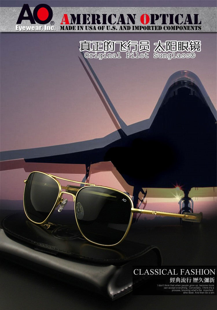 Aviation Sunglasses Men Women Outdoor driving glasses pilot American Army Military Optical AO  SunGlasses glasses Oculos de sol