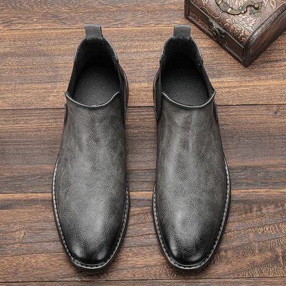 40~46 Botas Masculinas Chelsea Boots Marca Retrô Confortável Moda Masculina