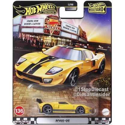 New Arrival Hot Wheels Premium Boulevard Series 1:64 Die-Cast Ford Gt Lamborghini Temerario Nissan Car Model Collect For Boys