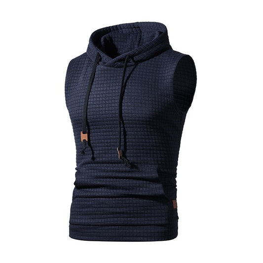 2023 New Fashion Zipper Cardigan Sweater Mens Sleeveless Hooded Vest Jacket Plus Size S-4XL Streetwear Vest Hoodies