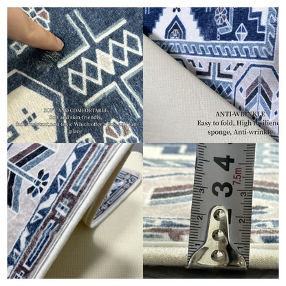 VIKAMA Basketball Pattern Round Rug Non-Slip Washable Home Decor Living Room Sofa Decor Boys Bedroom Plush Floor Mats