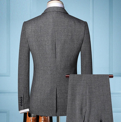 Traje De Hombre Elegante (Blazer+Vest+Pants) Men's Fashion Business Casual Slim Fit Wedding Business Suit Elegant Man Suit 6XL
