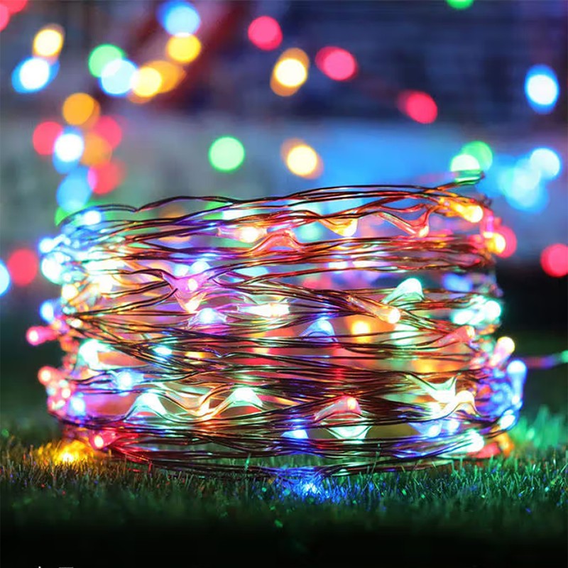 IP65 LED Copper Wire Fairy Lights DC 12V Powered Flexible String 5M 50Lamp 10M 100Lamps for Indoor Outdoor Party Festival Decor