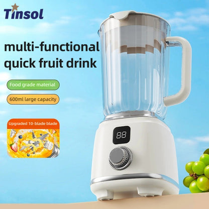 Espremedor TINSOL Novo Lar 10 Lâminas 3000mAh Liquidificador Multifuncional com Botão Espremedor Triturador de Gelo Alta Taxa de Extração de Suco Ferramentas de Cozinha