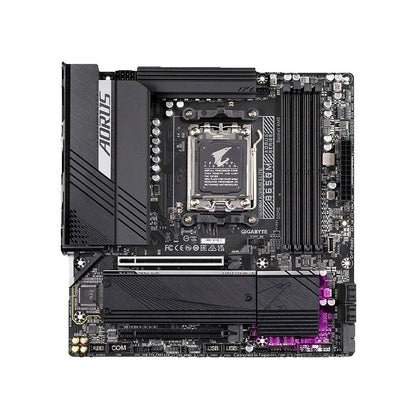 Placa-mãe GIGABYTE B650M AORUS ELITE Micro-ATX AMD B650 DDR5 M.2 192G para processadores AMD Ryzen séries 7000/8000/9000 Socket AM5