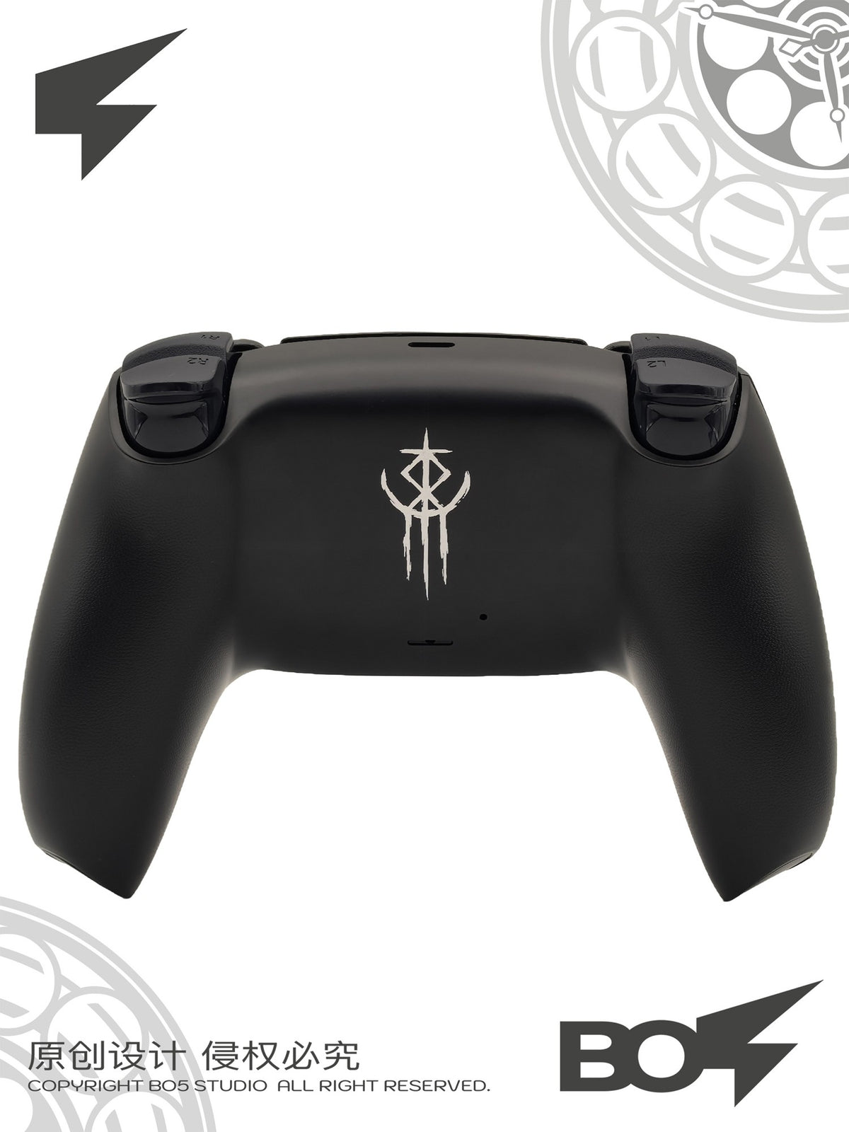 For PS5 Controller Shell, Old Hunter Custom Faceplate Cover with Touchpad for DualSense, Replacement for BDM-010 To050