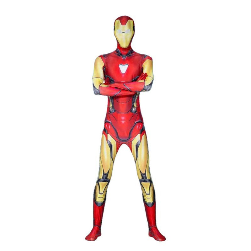 Kids Adult Iron Cosplay Costume Bodysuit Jumpsuit The Avengers Superhero Outfits Halloween Carnival Party Cosplay Costumes