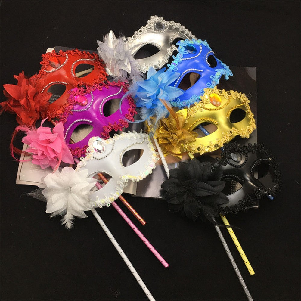 Masquerade Mask Women's Mask Handheld Mask Electroplated For Costume Party Photo Shoot Carnival