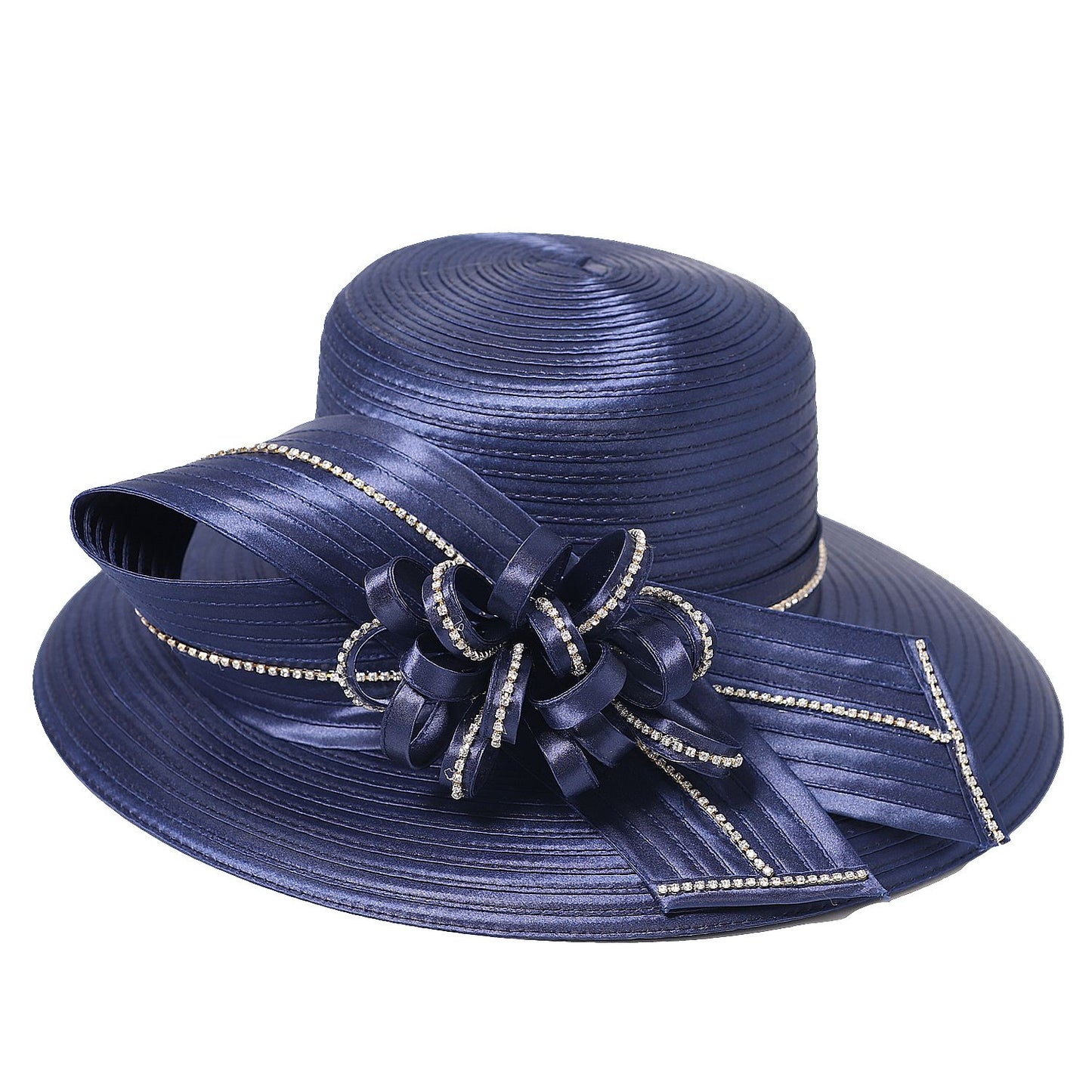Chapéu Fedora Feminino Elegante Preto Vestido Formal Senhora Igreja Coquetel Chá Festa Chapéus Derby para Mulheres Laço Flor Aba Larga Chapéus Cloche