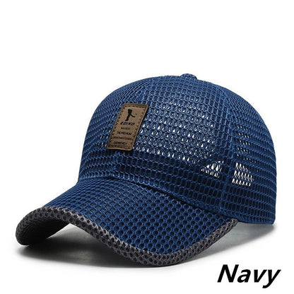 Men Women Outdoor Summer Full Mesh Net Cool Breathable Quick Drying  Sunhat Baseball Cap Anti-UV Tennis Golf Sport Trucker Hats