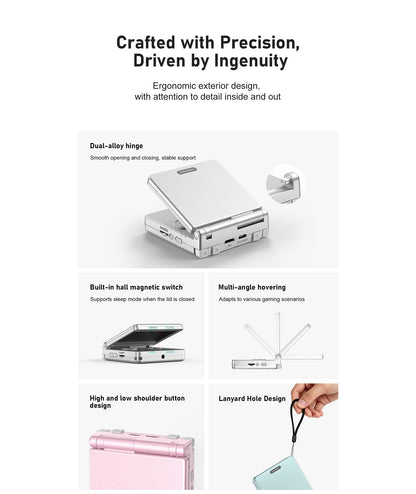 Anbernic RGSP Flip Retro Handheld Game Console Linux 64-bit 3300mAh Portable Gaming Player Supports Wifi RixelHK Streaming RG SP