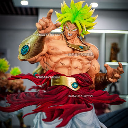 50CM Dragon Ball Breaking Circle Broly Figure Estátua JT Irmão Super Saiyajin GK Modelo de Estátua Ornamento Presente para Menino