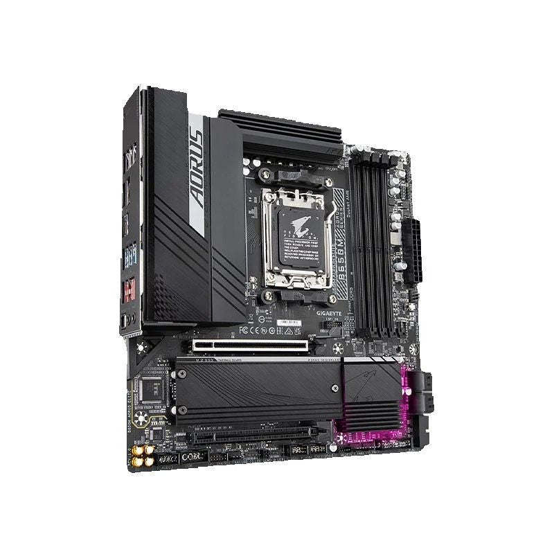 Placa-mãe GIGABYTE B650M AORUS ELITE Micro-ATX AMD B650 DDR5 M.2 192G para processadores AMD Ryzen séries 7000/8000/9000 Socket AM5
