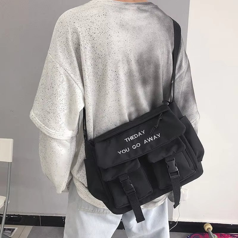 Nylon Crossbody Bags for Men Women Large Capacity Handbags Shoulder Bag Casual Youth Canvas Messenger Bag Student School Bags