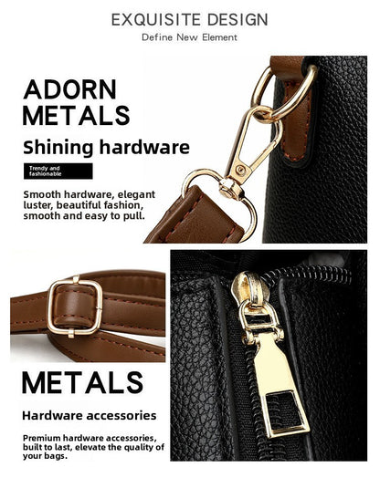 Vintage Handbag Women Fashion Crossbody Shoulder Bag Simple Small Square Bag Versatile Trendy