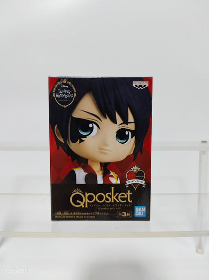 Genuine Bandai Q posket Series Disney Twisted Leona Jack Ruggie Wonderland Azul Ashengrotto Colecionáveis Brinquedos de Modelo Presente