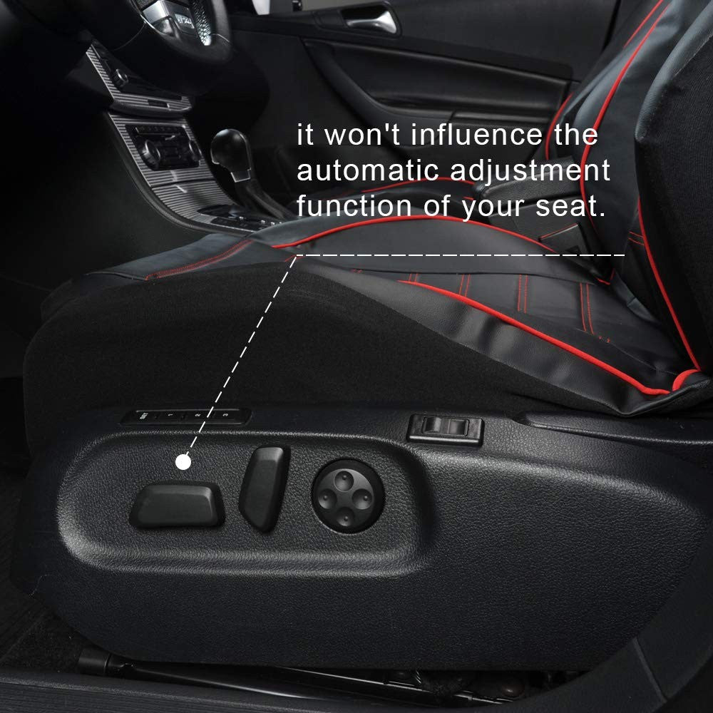2pcs Universal PU Leather Car Full Seat Cover High Rear Bucket Seat Cover Suitable For Most Car Truck SUV Seat Accessories