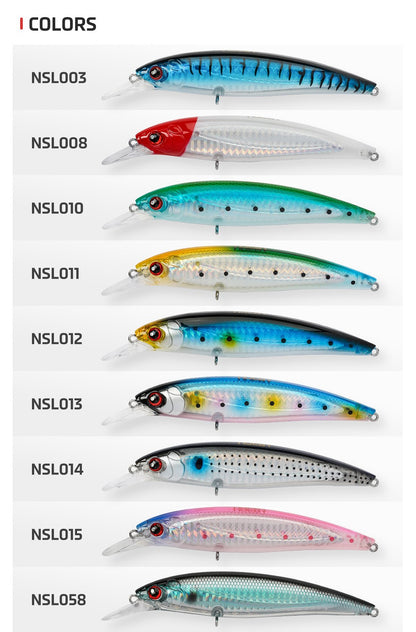 Noeby 100mmm 14g 120mm 22g Jerkbait Fishing Lures Floating Minnow Long Cast Wobblers Artificial Bait for Bass Sea Fishing Lure