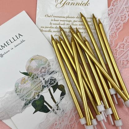 6/12/48pcs Birthday Candles Spiral Cake Candles  Long Thin Cake Candles For Wedding Party And Cake Decoration
