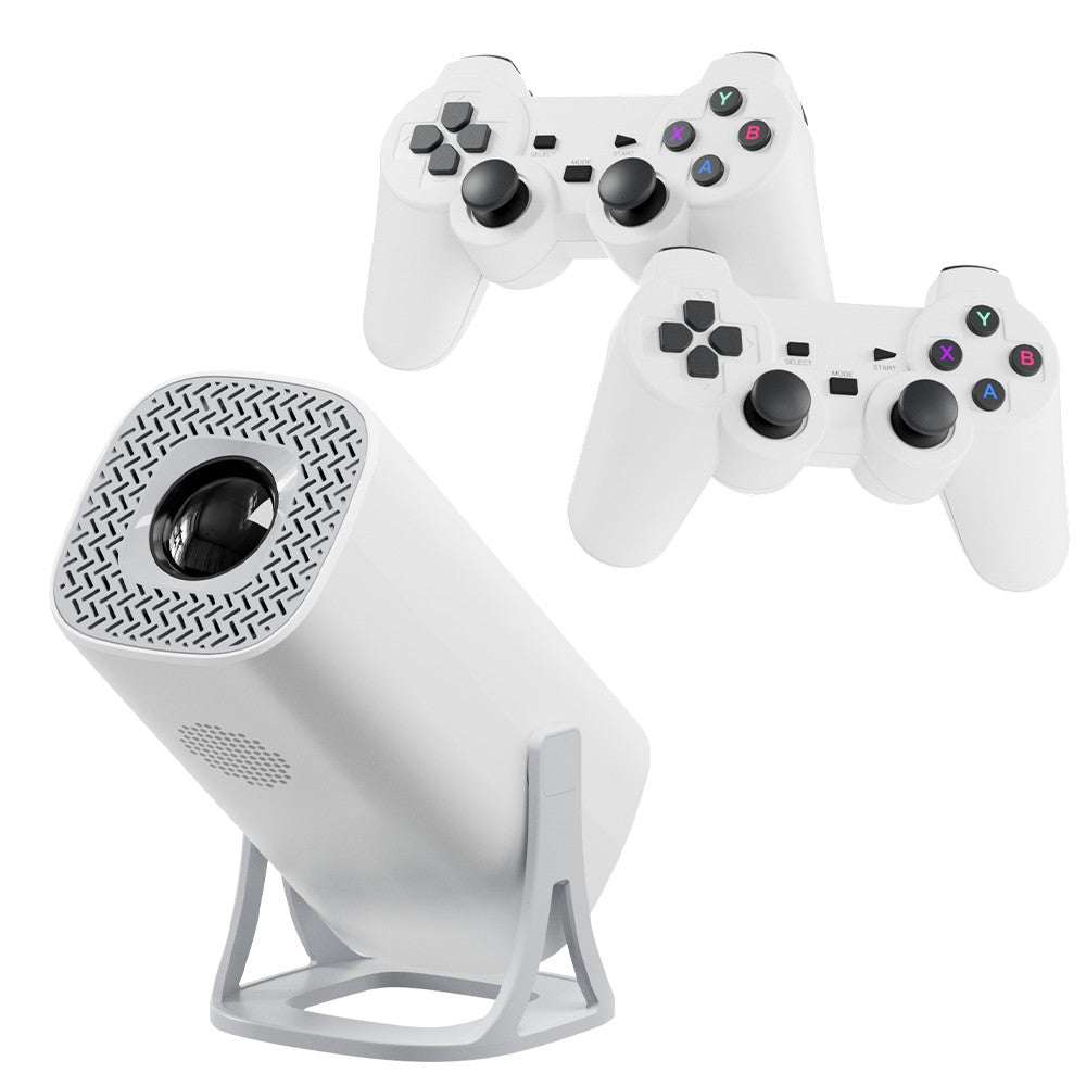 Projetor para Jogos S40GE Android 11 64 GB Cartão TF Controle de Jogo Sem Fio Wi-Fi Duplo Projetor Portátil para Home Theater 1280*720P
