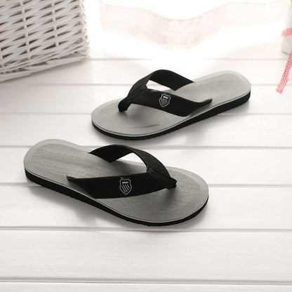 Casual Flip Flops For Men Slippers Beach Sandals Summer Non-Slip Flat Slides Men Slippers Indoor House Shoes Man Male Slipper