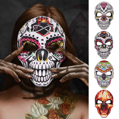 Adult Halloween Skull Mask Novelty DIY Cosplay Mask Full Face Day of The Dead Masks