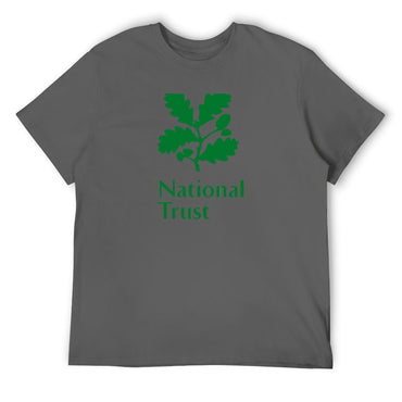 National Trust green logo T-Shirt t shirt man cotton t shirt man plain T-Shirt