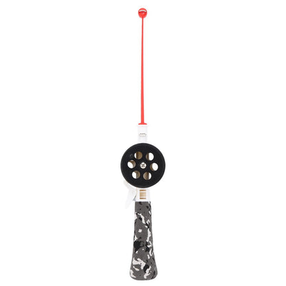 Vara de Pesca de Gelo de Inverno Integrada Portátil de 34cm com Carretilha e Acessórios, Vara de Pesca de Gelo Infantil