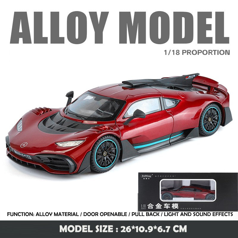 Simulation 1:18 Mercedes Benz AMG ONE Super Car Model Dieacst Toy Vehicle Collectibles Birthday Gifts Man Boy Miniature Voiture