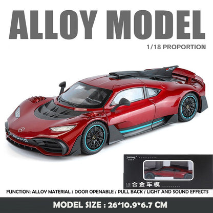 Simulation 1:18 Mercedes Benz AMG ONE Super Car Model Dieacst Toy Vehicle Collectibles Birthday Gifts Man Boy Miniature Voiture
