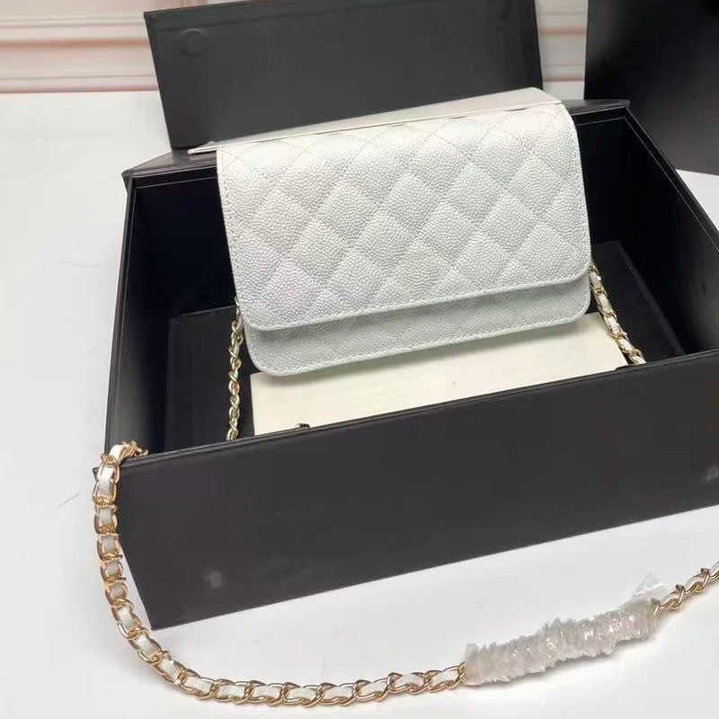 Luxury Designer Shoulder Bag Handbag Fashion Ladies Commuter Versatile Small Square Bags Women Metal Chain Classic Mini Clutches