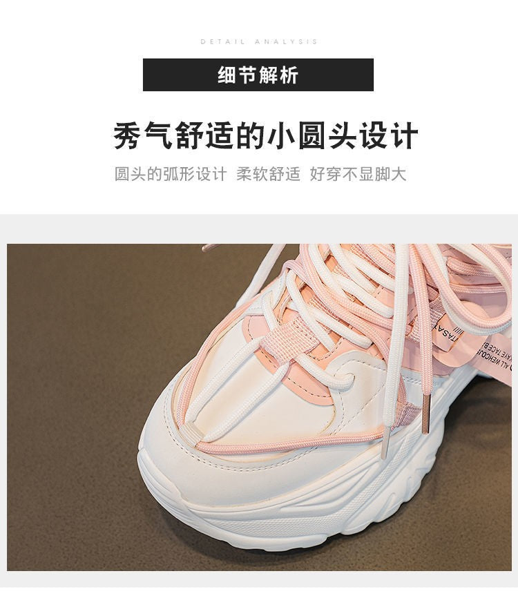 Women's Shoes Casual Shoes Spring Sneakers Platform Woman-shoes Tennis Female Fashion Thick Sole 2024 Roses Trainers Increased I