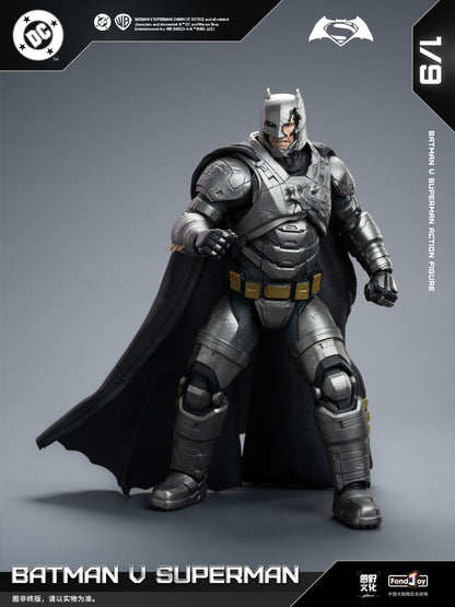 Novo conjunto de figuras Fondjoy BVS, Boneco de Ação Batman Blindado, Superman com Armadura Danificada 1/9 Batman V Superman: A Origem da Justiça DC Toys