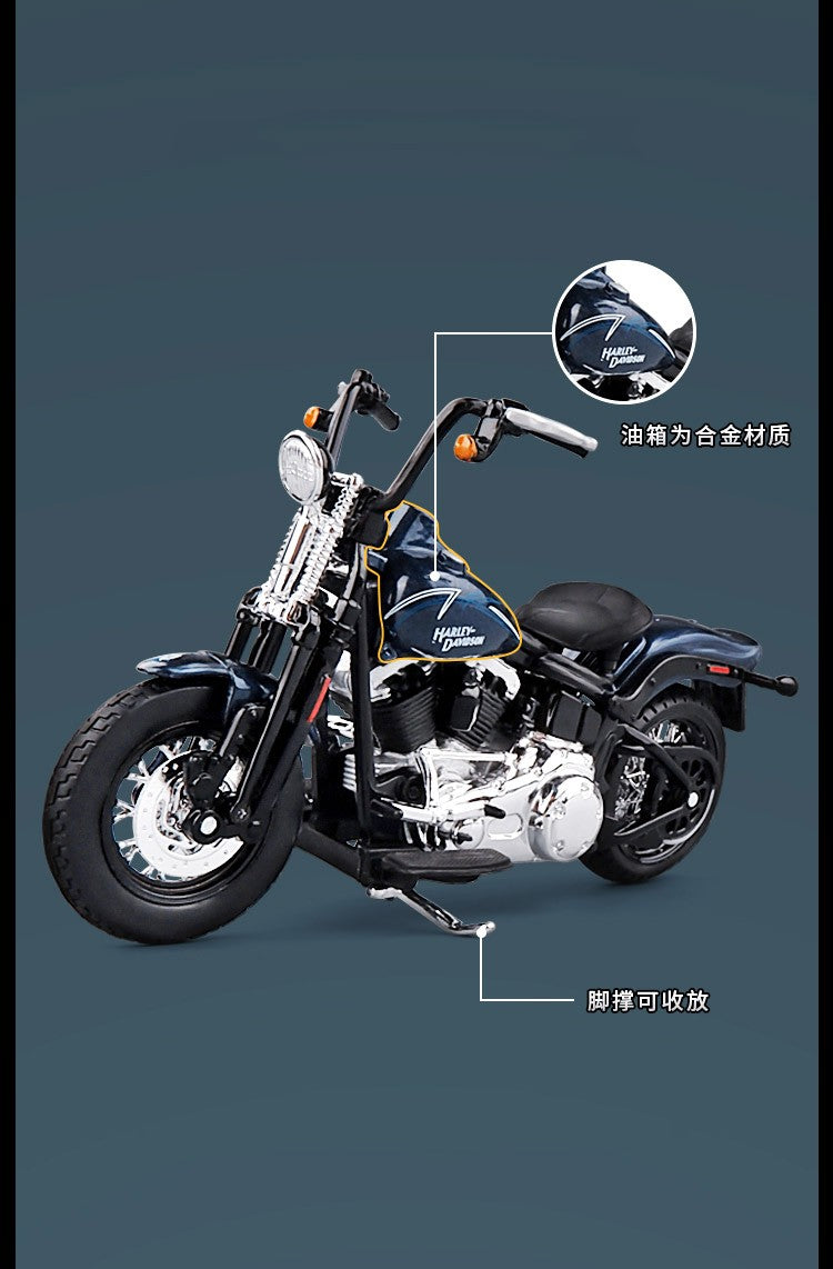 Maisto 1:18 Harley-Davidson 2008 FLSTSB Cross Bones Alloy Street Motorcycle Model Diecasts Metal Toy Collection Children Gifts