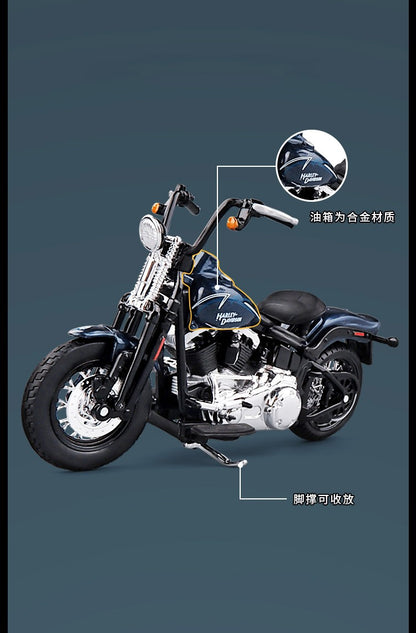 Maisto 1:18 Harley-Davidson 2008 FLSTSB Cross Bones Alloy Street Motorcycle Model Diecasts Metal Toy Collection Children Gifts
