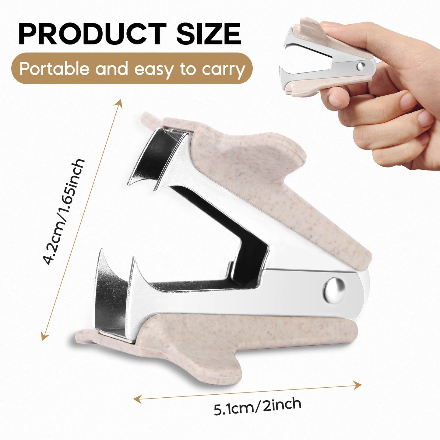 EAGLE Staple Remover Nail Puller Easy-to-Use Office Tool Portable Mini Office Quick Staple Extraction For School Office Home